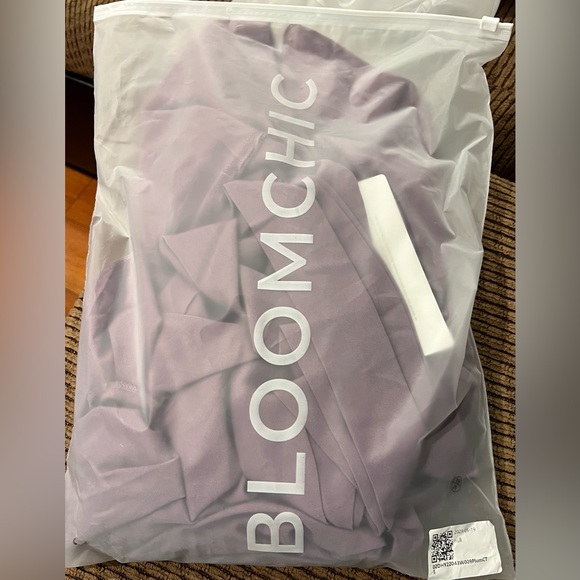 Bloom Dress - Solid Tie Surplice Ruffle High Low Dress - Picture 5 of 5